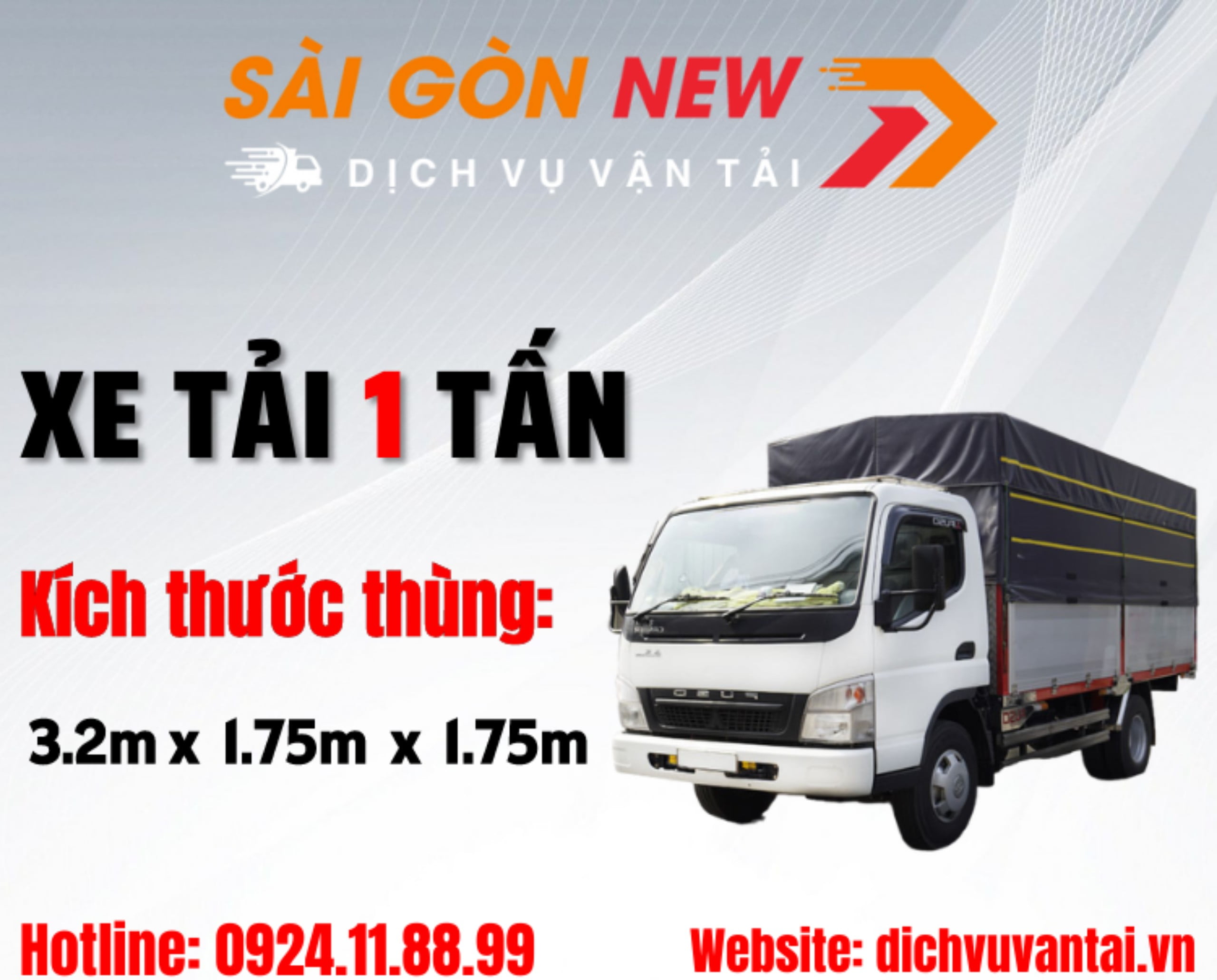 Dịch Vụ Cho Thuê Xe Tải HCM Trọng Tải Nhỏ 1 Tấn - 2 Tấn - 3 Tấn Của Đơn Vị Sài Gòn New